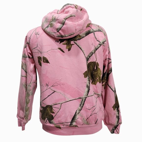 RealTree Hooded Coat Jacket Pink Camo M - Picture 5 of 9